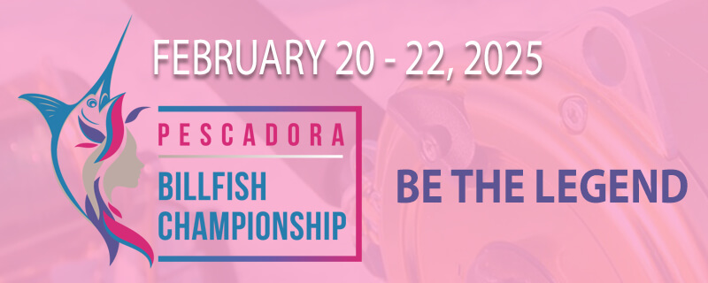 Card image for the 2026 PESCADORA BILLFISH CHAMPIONSHIP, a Upcoming fishing tournament.