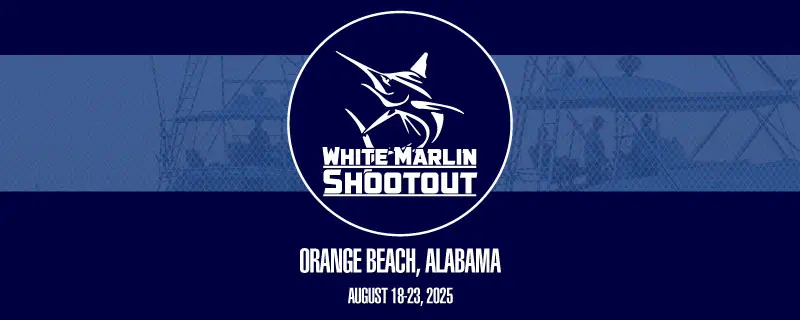Card image for the 2025 WHITE MARLIN SHOOTOUT, a Upcoming fishing tournament.